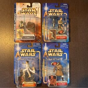 Lot of 4 Star Wars Figures from 2002 - 2003
